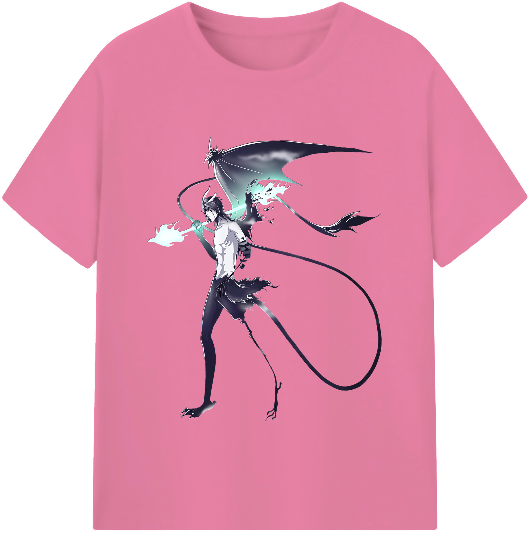 （画像用） ブリーチ ウルキオラ·シファー BLEACH Ulquiorra cifer 綿100％半袖Tシャツ（フロントプリント）